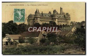 Old Postcard Pierrefonds Chateau West Coast