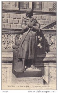 L'Hotel De Ville, La Statue De Jeanne d'Arc, Orleans (Loiret), France, 1900-1...