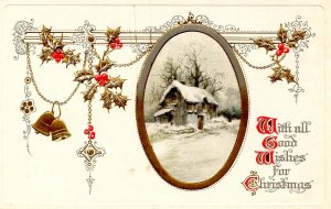 Greeting - Christmas            (embossed, gold)