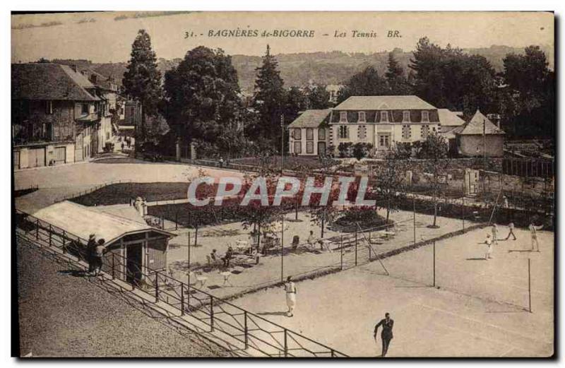 Old Postcard Tennis Bagneres de Bigorre