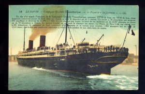 LS3493 - French Liner - CGT - La Lorraine - LL postcard