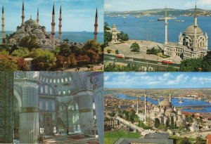 Turkey Istanbul Mosque Museum incl Interior 4x Turkish Postcard s