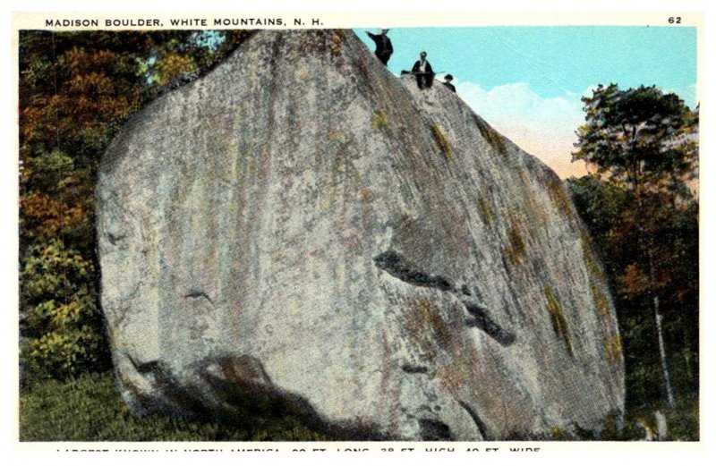 New Hampshire  White Mtns.  Mason Boulder