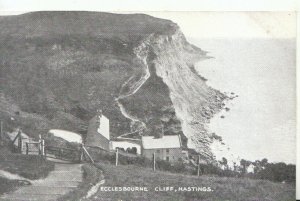 Sussex Postcard - Ecclesbourne Cliff - Hastings - Ref TZ3701