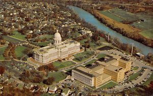 Air view, KY state capital, Annex building Frankfort KY