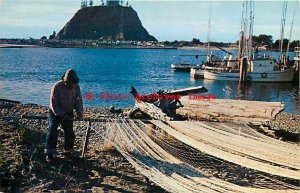 Native American Indian, Fisherman Preparing Nets, La Push, Washington