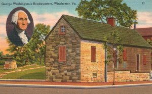 Vintage Postcard 1955 George Washington's Headquarters Winchester Virginia VA