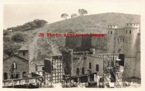 CA, Universal City, California, RPPC, Movie Set Behind the Scenes View, Back Lot