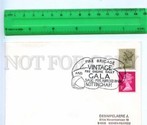 419295 UK 1985 year Fire brigade Nottingham COVER