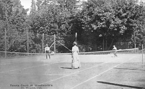 Tennis Court at Woodworth's Saint Helena California  