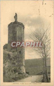 Postcard Autun Old Tower Ursuline