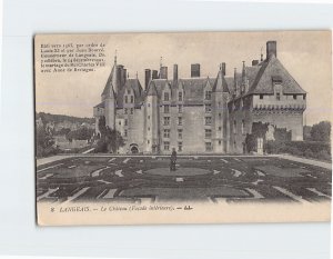 Postcard Façade intérieure Le Château Langeais France