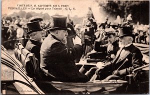 Visite De S.M. Alphonse XIII a Paris Alfonso XIII Spain Royalty Postcard C022