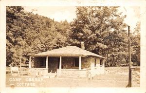 4-H Camp Caesar Cowen West Virginia 1940s RPPC Real Photo Postcard Cottage