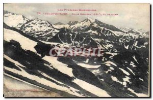 Postcard Old Aulus les Bains Peak Carottos