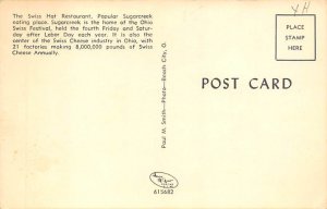 Swiss Hat Restaurant Sugarcreek, Ohio OH Postcard