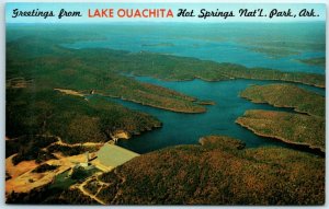 M-35054 Greetings from Lake Ouachita Hot Springs National Park Arkansas