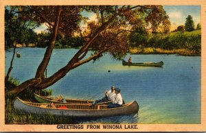 Indiana Greetings From Winona Lake