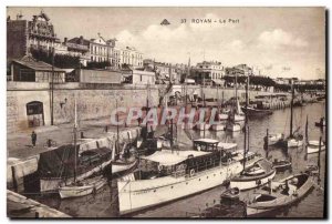 Old Postcard Royan Port Boat