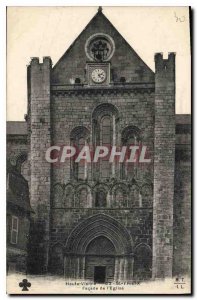 Old Postcard Haute Vienne St Yrieix Facade of the Church