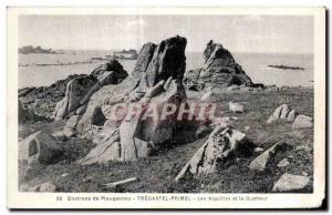 Old Postcard Around Plougasnou Primel Tregastel Needles and the Watcher