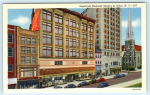 3 Postcards UTICA, NY ~ Street Scene, Faxton Hospital, St. Elizabeth's Hospital