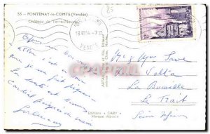 Old Postcard Fontenay Le Comte Chateau De Newfoundland