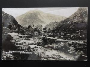 North Wales DWYGYFYLCHI nr Conway FOOTBRIDGE & RIVER c1907 RP by K.B. Ltd