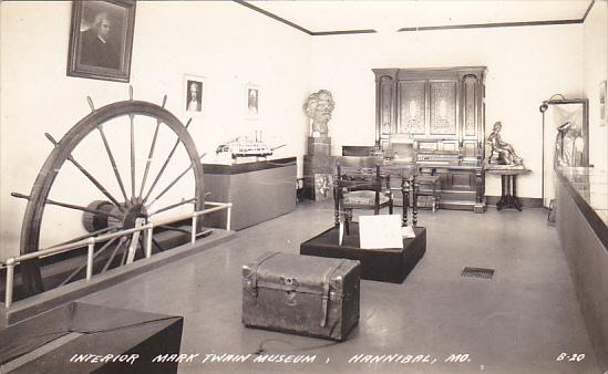 Interior Mark Twain Museum Hannibal Missouri Real Photo