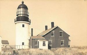 Seguin Island Lighthouse by W. H.Ballard Real Photo Postcard
