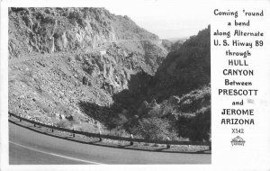 Arizona Hull Canyon Prescott Jerome 1960s RPPC Photo Postcard Frasher 21-3847