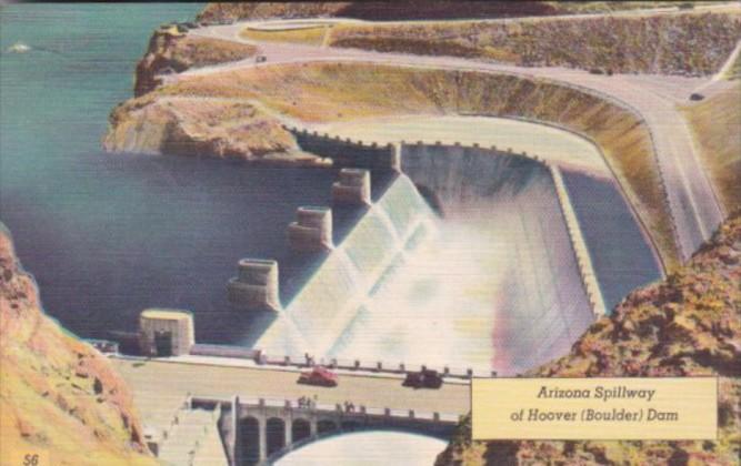 Nevada Las Vegas Arizona Spillway Of Hoover Boulder Dam