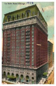 Postcard HOTEL SCENE Chicago Illinois IL AP9350