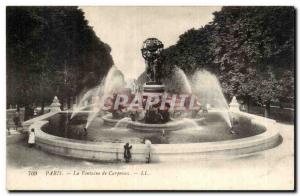 Old Postcard Paris Fountain Carpeaux