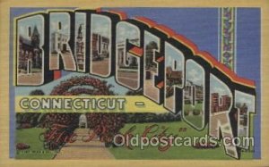 Bridgeport Conn, USA Large Letter Towns 1948 close to perfect corners, postal...