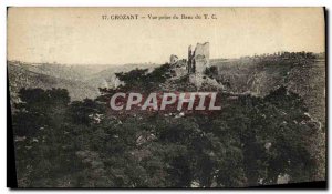 Old Postcard Crozant View TC Bench of Jack