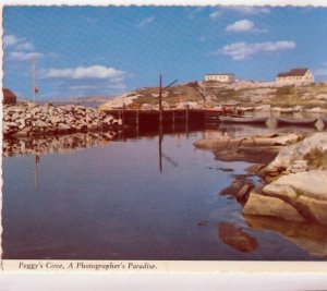 VINTAGE POSTCARD GOVERNOR'S WHARF PEGGY'S COVE NOVA SCOTIA CANADA 1970