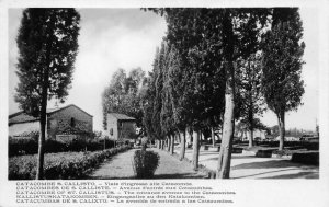 Rome Italy Catacombs of St Callixtus Entrance Real Photo Postcard AA68542