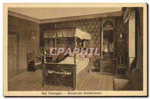 Old Postcard Bad Kissingen Bismarcks bedrooms