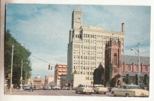 P3208 vintage postcard capitol street old cars etc view jackson mississippi