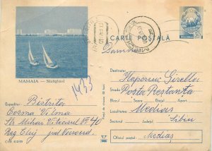 Romania postal stationery postcard Mamaia Siutghiol