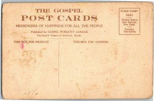 Gospel Publicity League, How Firm a Foundation Song Vintage Postcard C24