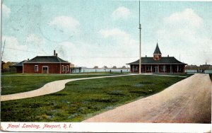 Postcard RI Aquidneck Island Newport Naval Landing Duplex Cancel UDB 1906 K20