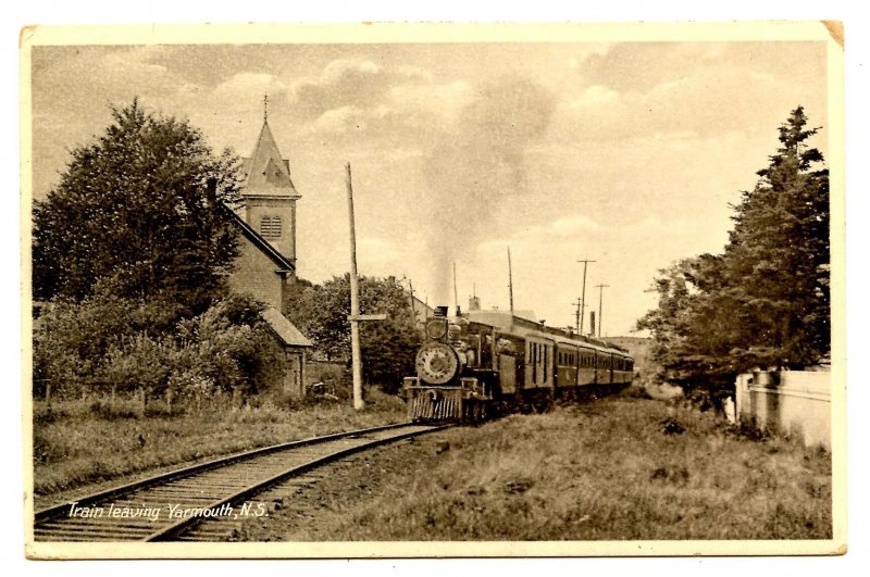 Canada - NS, Yarmouth. Dominion Atlantic Rwy Train to Halifax 