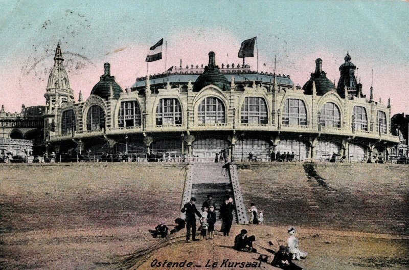 Belgium Ostend Oostende Le Kursaal Vintage Postcard 08.82