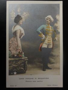 Garde française et bouquetière FRENCH GUARD & FLOWERGIRL No ll RP c1906 110515