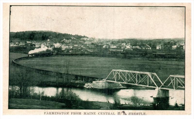 9239  ME Farmington  Central Railroad Trestle