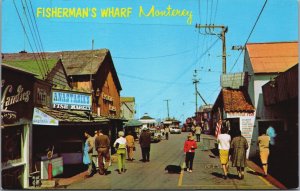 Fisherman's Wharf Monterey California Vintage Postcard C098