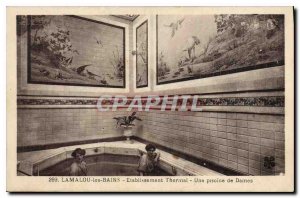 Old Postcard LAMALOU the Etblissement BAINS Thermal A Ladies of pool