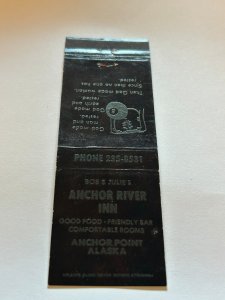 Vintage Matchbook Cover Anchor River Inn Anchor Point, Alaska MB187
